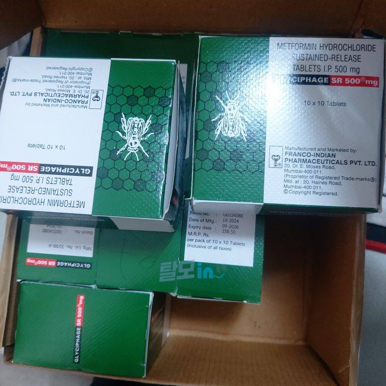 메트포르민 글리시파지 SR 500mg 500정 photo review